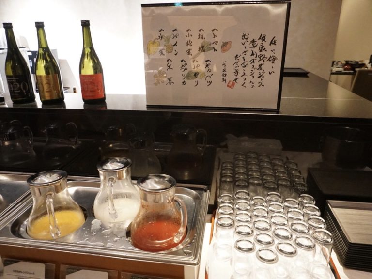 ミニビュッフェコーナーの飲み物