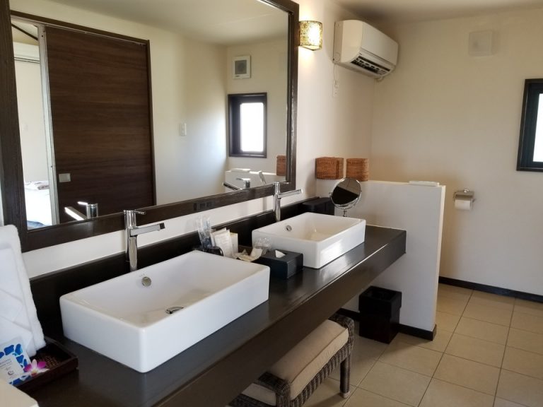 洗面所とトイレは壁なしで繋がってます