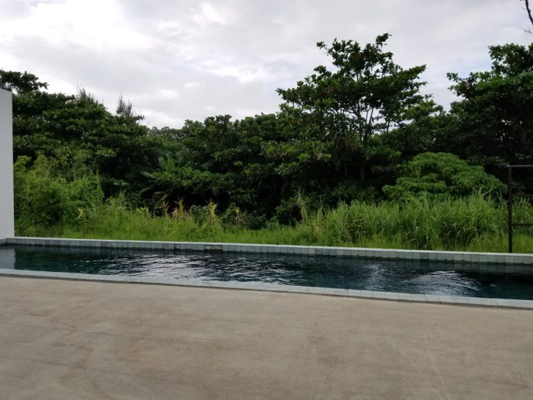 テラスからは海は見えません