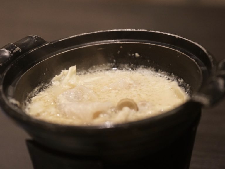 朝鍋は豆乳きのこ鍋