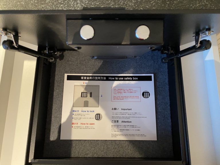 セーフティーボックス(開けた状態)