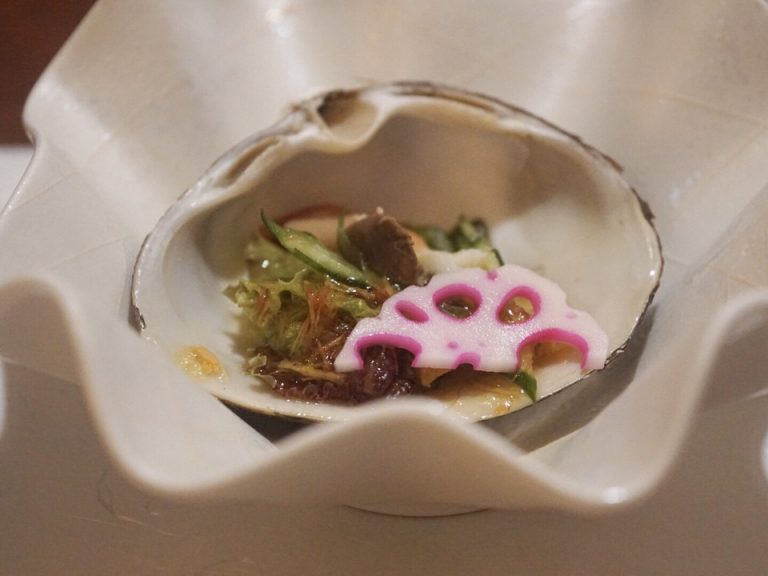 夕食・酢の物・ホッキ貝千草和え