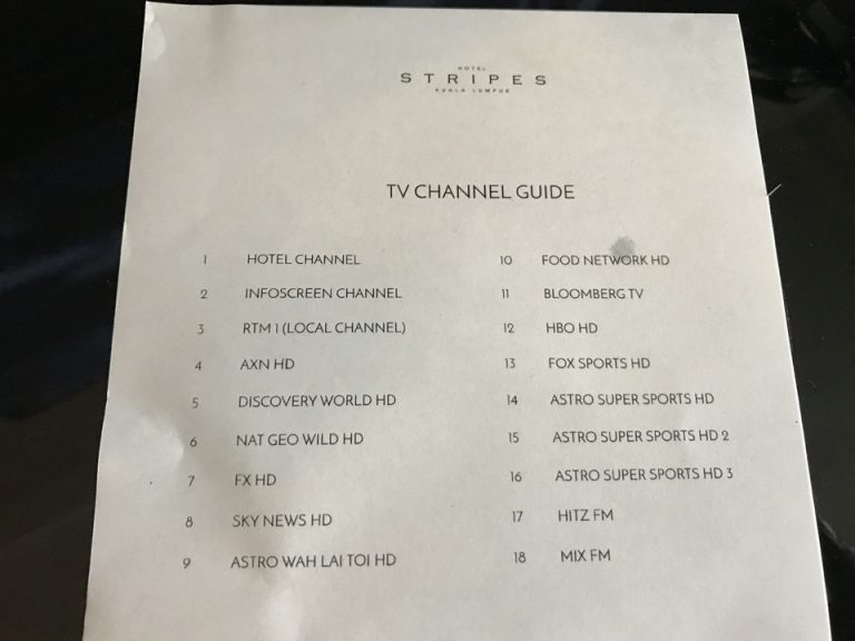 TVのチャンネルガイドです。日本のテレビは視聴出来ません。