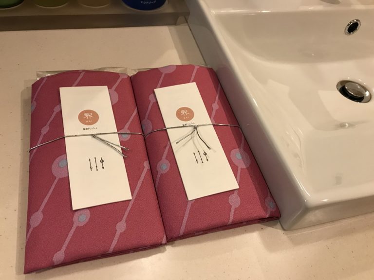 アメニティの風呂敷