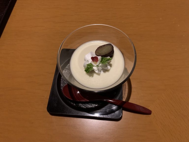 【夕食】デザートの焼き芋プリン