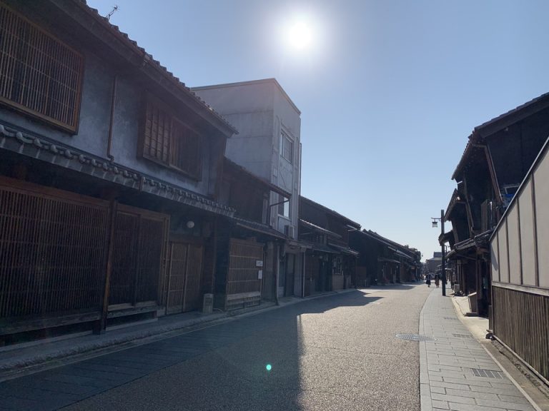 川原町の古い町並み(1)