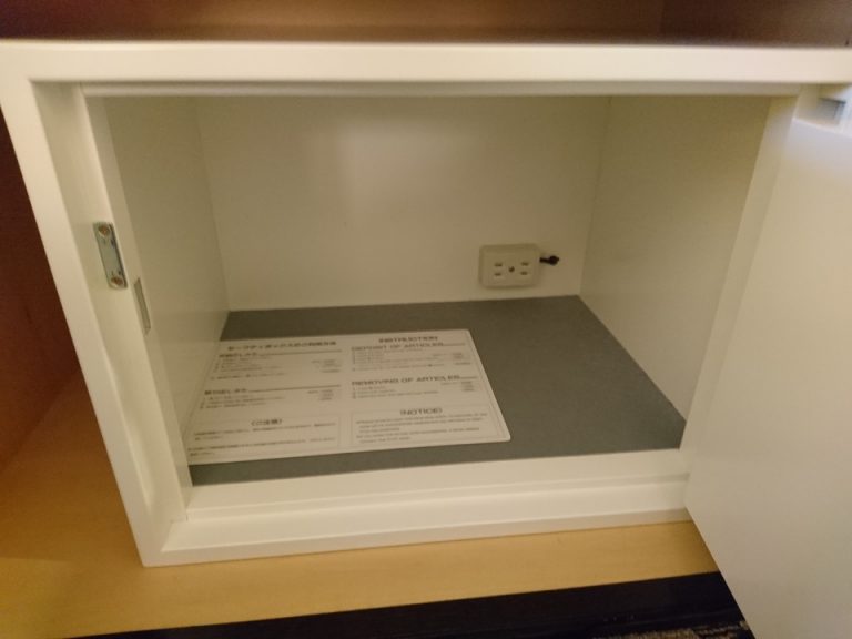 セーフティボックス(開けた状態)