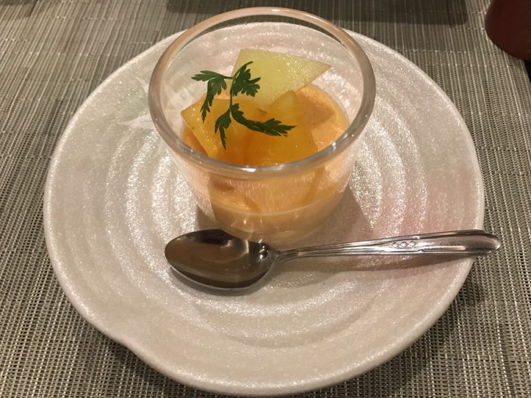 夕食 デザート 柿