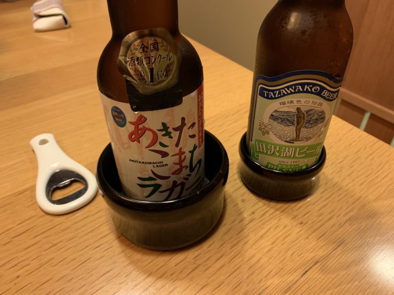 夕食時に頼んだビール