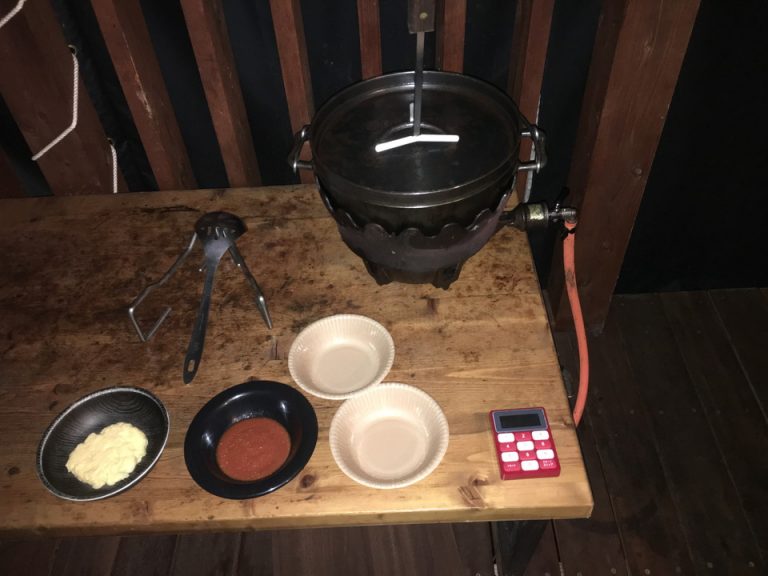 夕食 ダッチコンロ