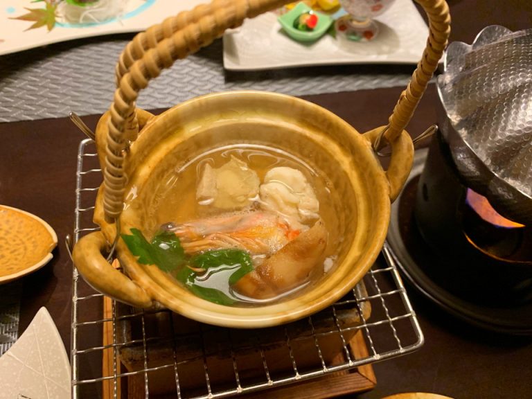 【夕食】土瓶蒸し1