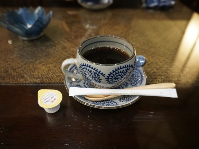 ウェルカムドリンクの珈琲