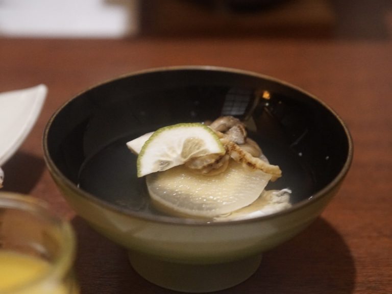 夕食・お椀・卵豆腐