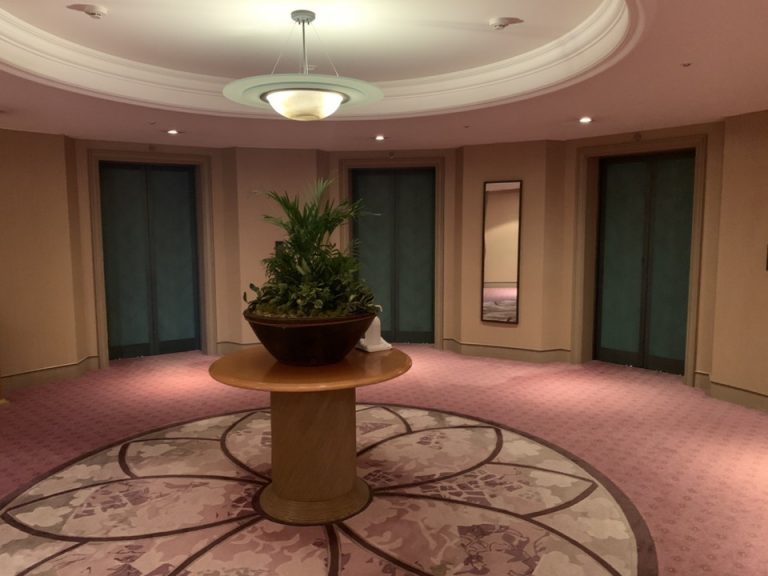 客室階エレベーターホール