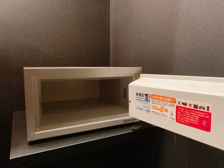 セーフティボックス開けた時