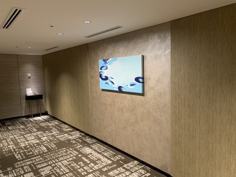 客室エレベーターホール装飾