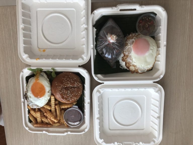 持ち帰りしたレストランの料理