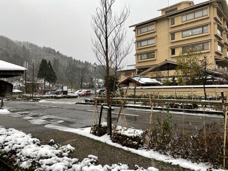 旅館から見た周辺の景色