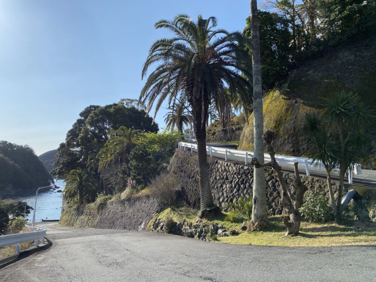 坂道登ってホテルです