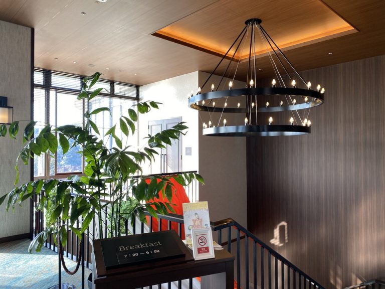 朝食会場入り口(1)