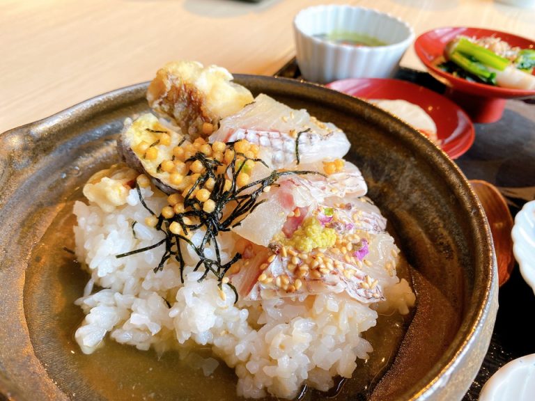 メインの鯛茶漬け