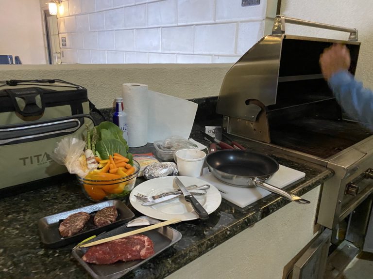 宿泊最終日にはBBQをして楽しみました!