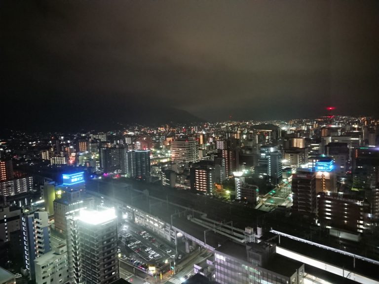 部屋からの眺望夜東南側