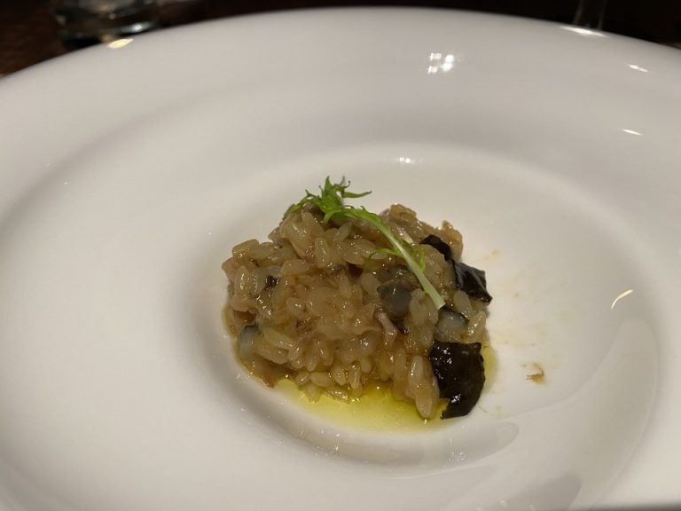 夕食 下田産スッポンのリゾット(1)