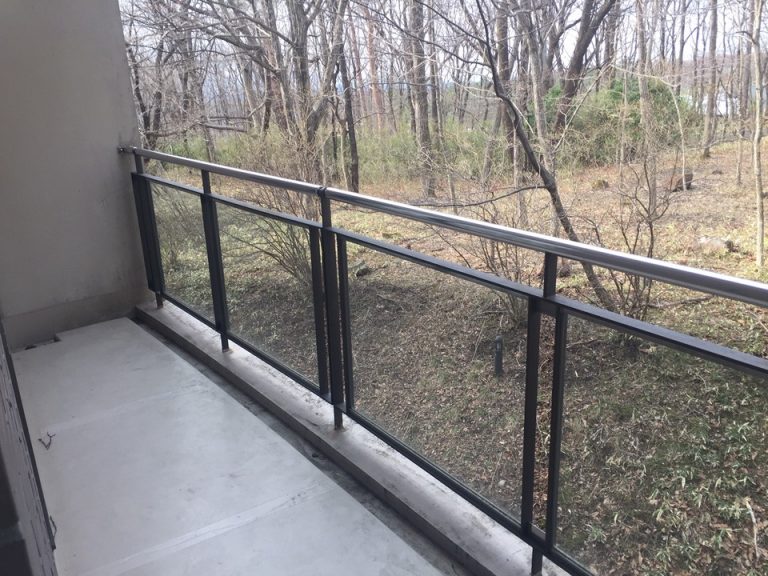 バルコニーからは自然いっぱいの景色が楽しめました