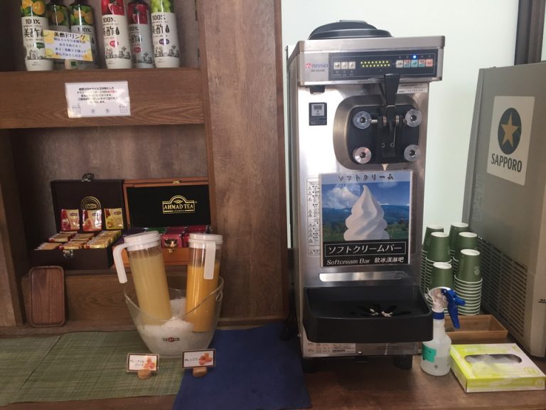 子供たちに大人気のソフトクリームバー