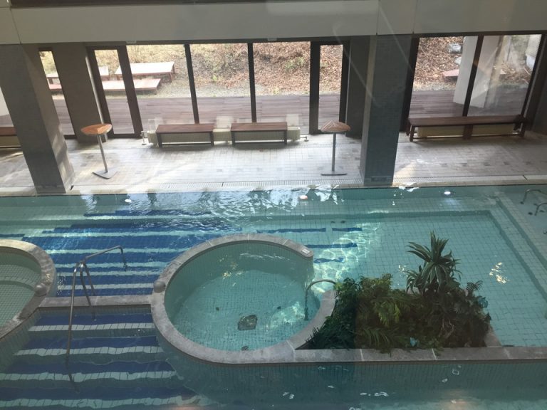 室内プールは浮き輪やビート板も自由に使えました