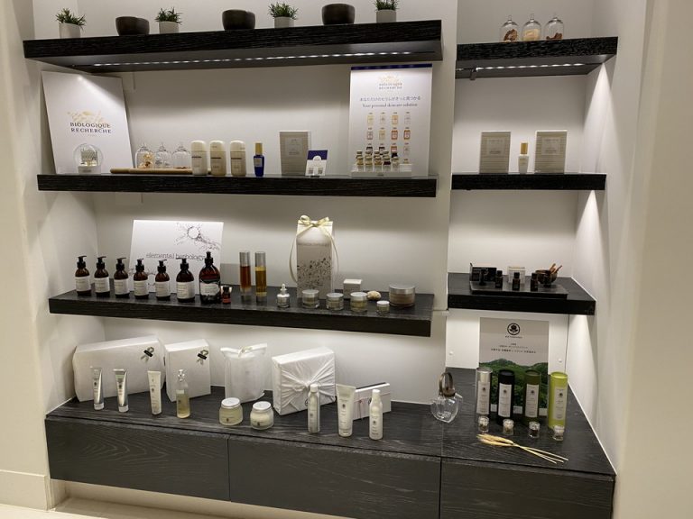 スパで使用する商品案内