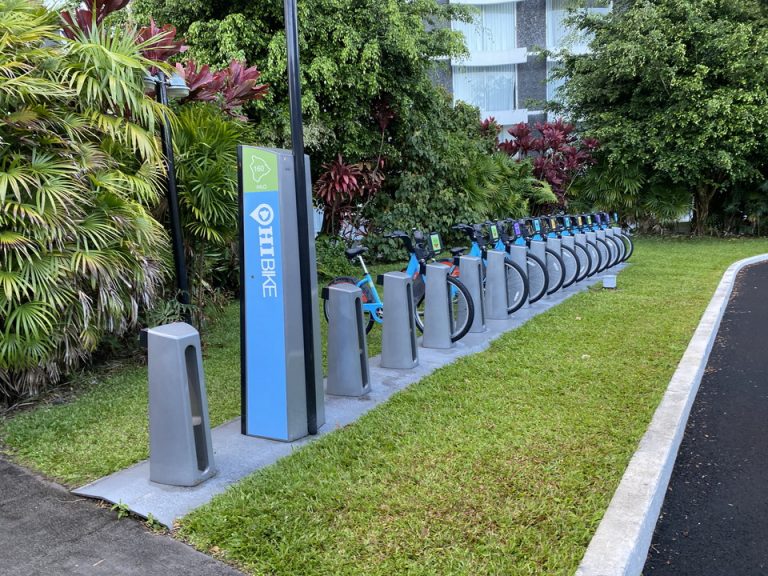 レンタルバイクのサービスもありました