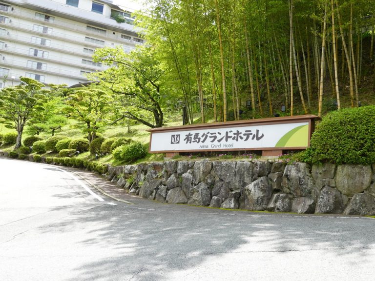 ホテル入口には大きな看板があります(2)