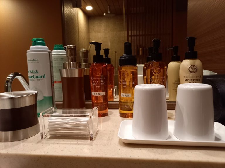 プライベートスパ朱音(貸切風呂)内スキンケア用品POLA