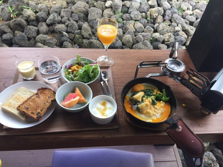 バイキング形式の朝食