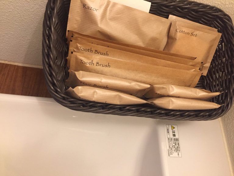 洗面台のアメニティ