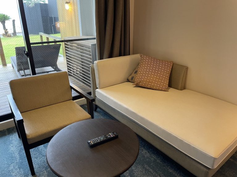 窓の側なので景色も楽しめる