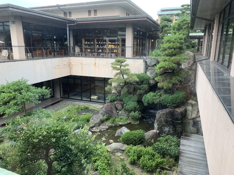 朝食レストランからの景色