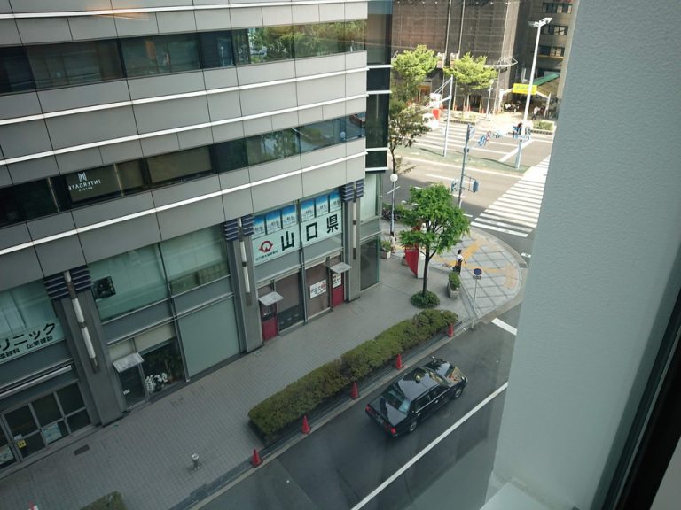 窓からの眺望国道2号線方向