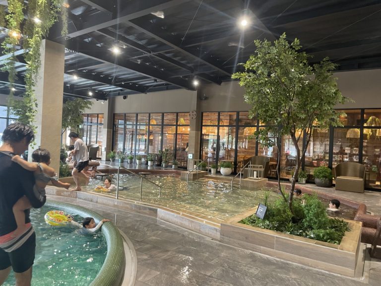 水着で入れる温水プール