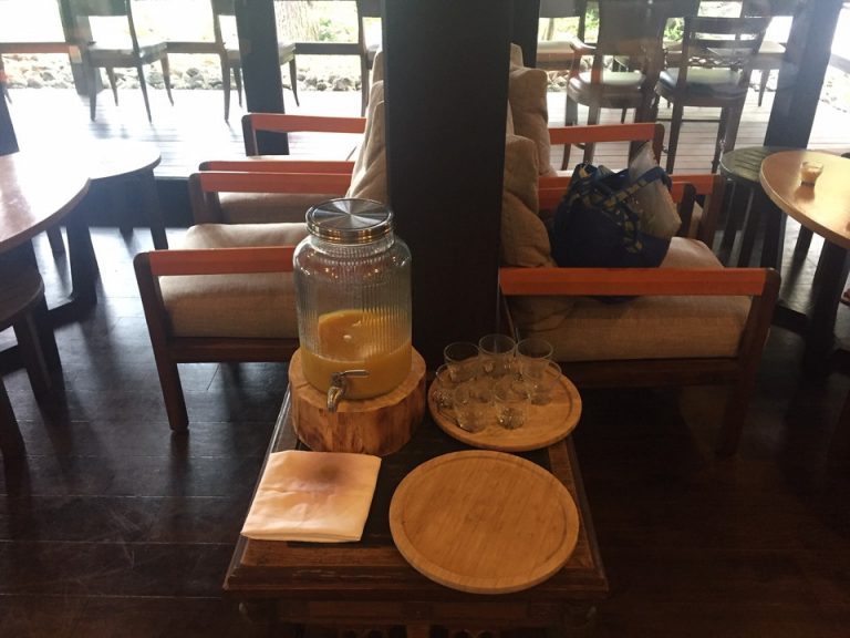 ウエルカムドリンクのオリジナルオレンジジュース