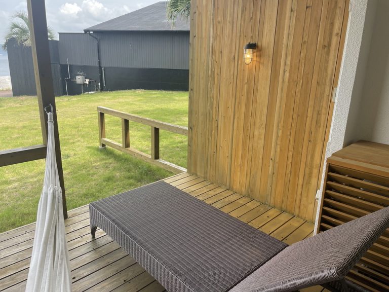 他の客室からは見えないようになっていふ