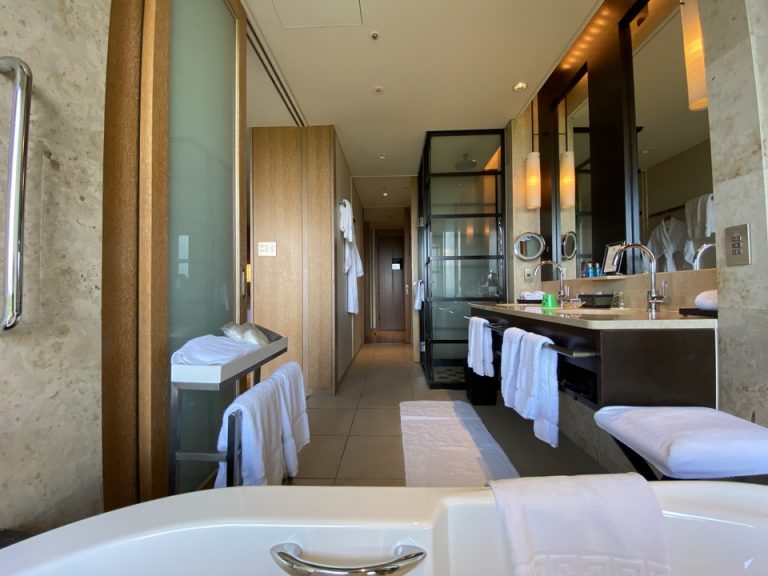 バスタブから部屋入り口に抜ける道です。