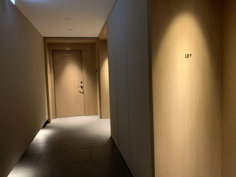 客室入口付近廊下