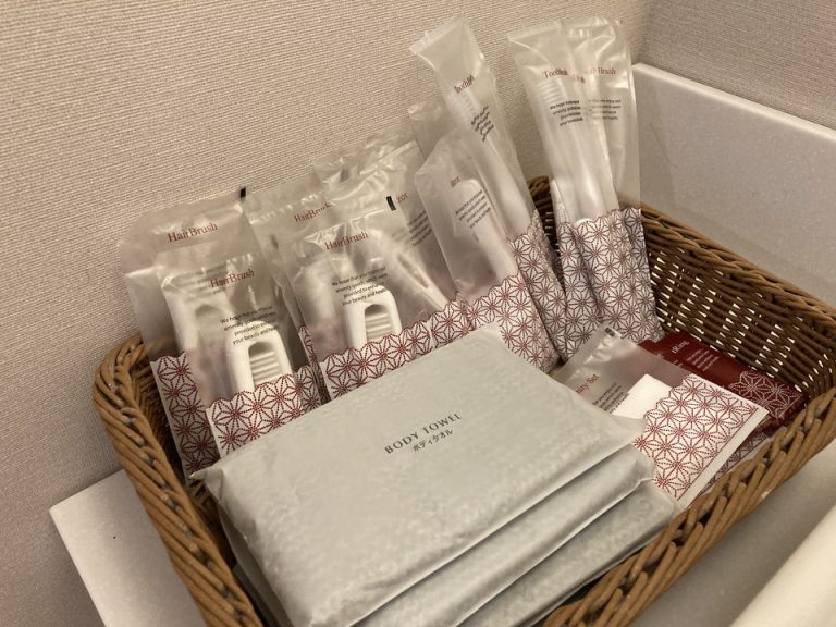 アメニティは人数分がしっかり揃えられています。清掃時にきちんと補充もされていました。