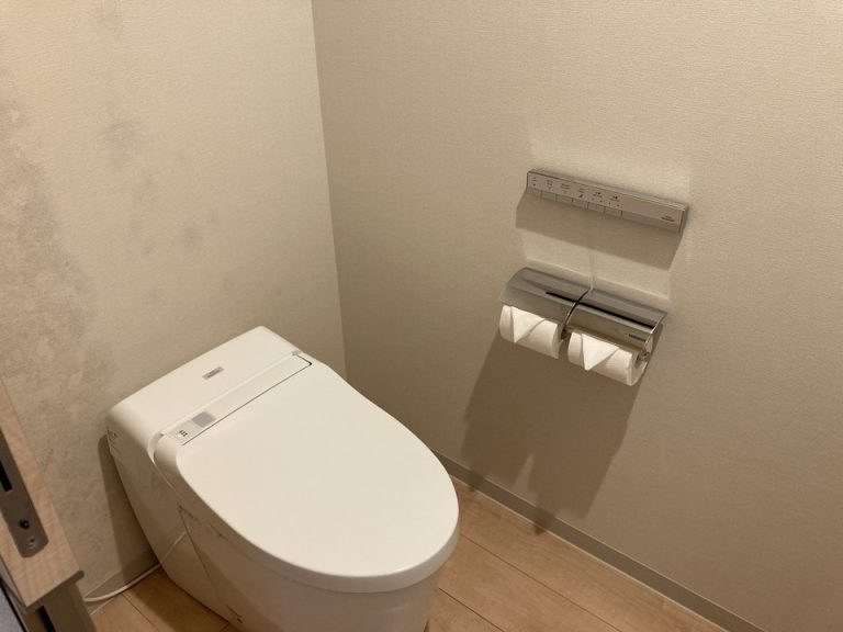 トイレも独立していて広々。引き戸で出入りもしやすかったです。