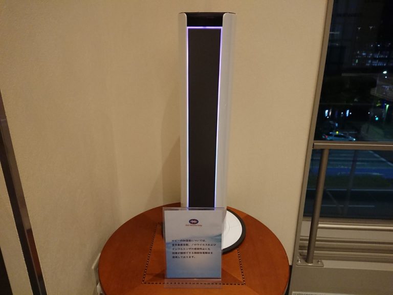 ロビーの加湿器