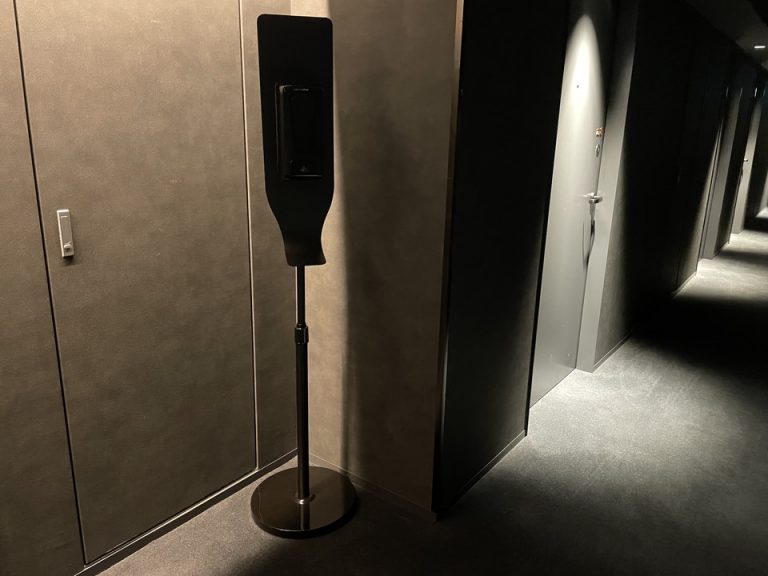 客室階 アルコール消毒