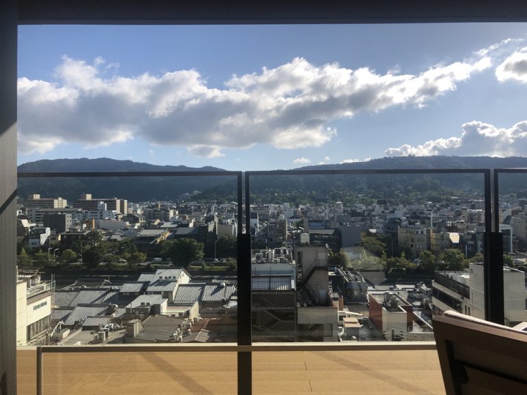 朝食レストランからの景色